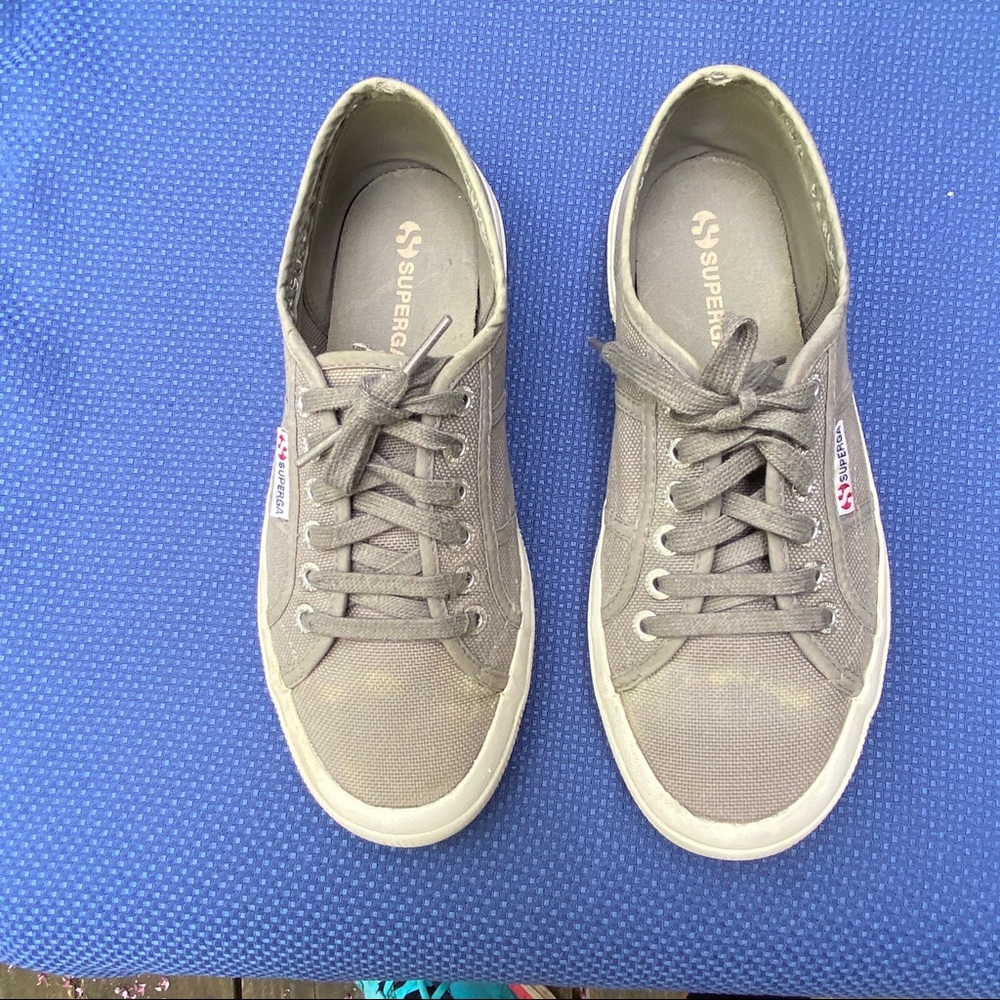 Superga 2750 Cotu Classic Grey Canvas Sneakers EU 39 US 8 - Picture 3 of 8